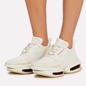 Balmain BBold Mixed Leather Fashion Sneakers